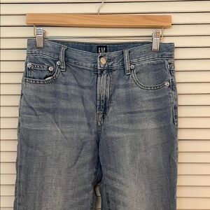 GAP Blue Straight Leg Jeans with Classic Wash